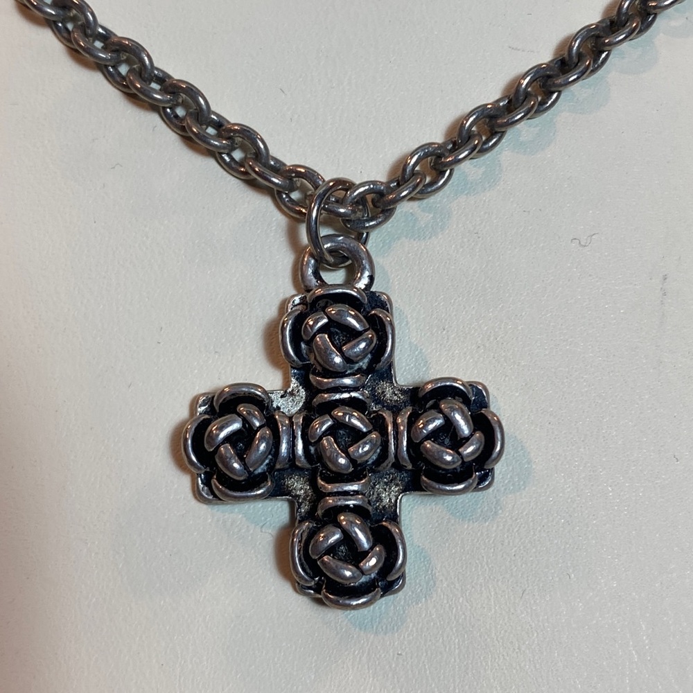 Steve Madden Silver Stainless Steel Chain Necklace